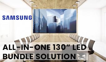 Promo! All-in-one 130" Samsung LED Bundle Solution